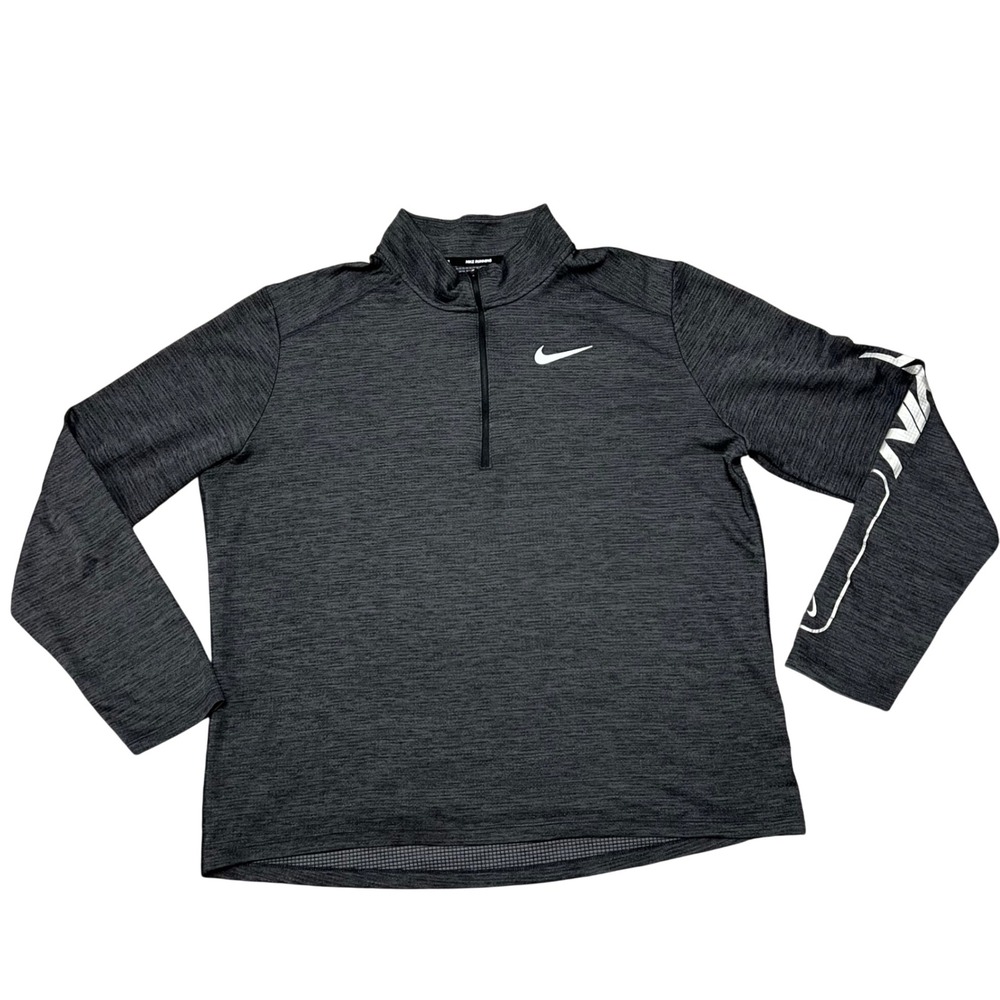 Nike Pacer Dri-FIT 1/2 Zip Running Top Gray Heather Pullover Mens XL BV5423